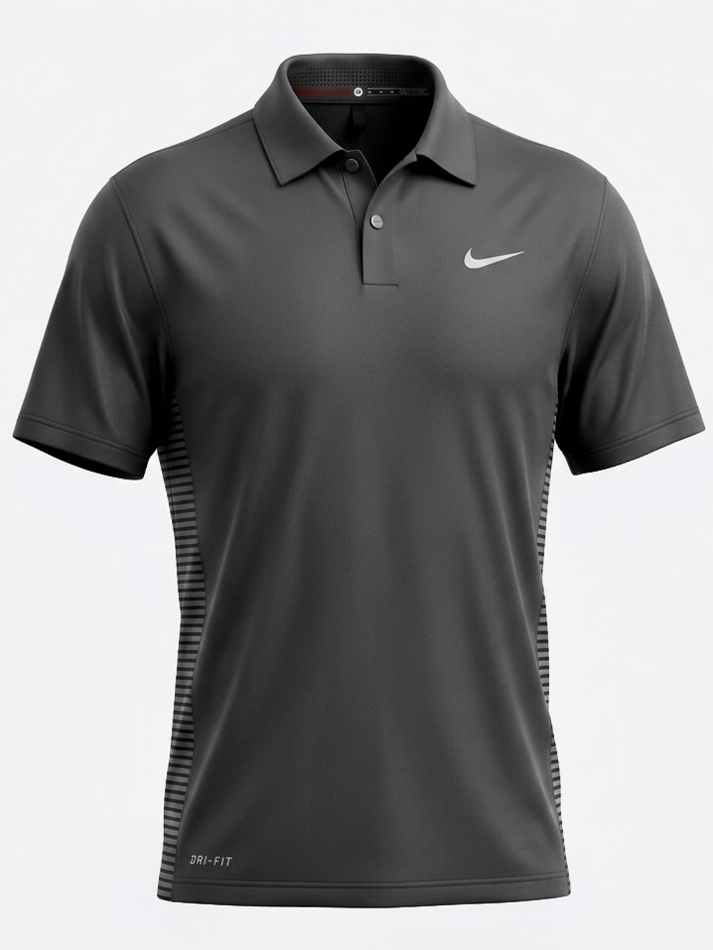 Nike Tiger Woods TW Ultra Polo SP14 Mesh Back Stripe Golf Shirt M